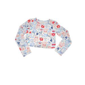 Cat Jack Disney Stitch XL14 Long Sleeve Swim Top
